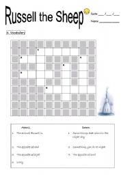 English Worksheet: Russell the sheep