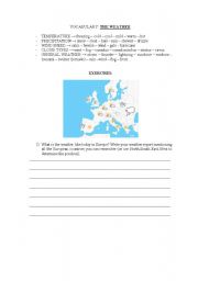 English Worksheet: Weather report