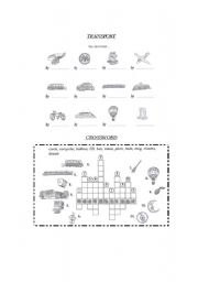 English worksheet: Transport