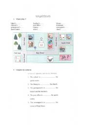 English Worksheet: directions
