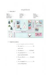 English Worksheet: directions