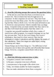 English Worksheet: EXCELLENT TEST