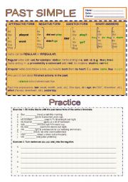 English Worksheet: Past Simple