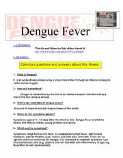 English Worksheet: Dengue