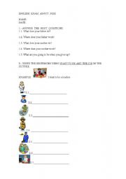 English worksheet: EXAM  ABOUT  JOBS