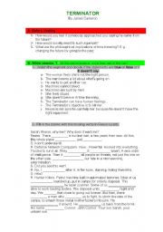 English Worksheet: Terminator