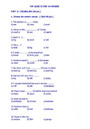 English Worksheet: Worksheet for elemantary students