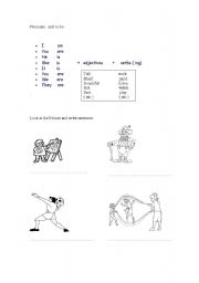 English Worksheet: simple present  to be