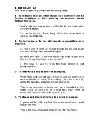 English Worksheet: PUNCTUATION