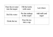 English Worksheet: How to make a cup of tea