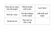 English worksheet: How to make a cup of tea