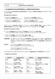 English Worksheet: COMPARATIVES
