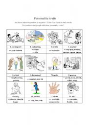 English Worksheet: Personality_traits (1)