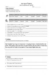 English Worksheet: Tense Practice-past&future