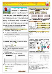 English Worksheet: Exam