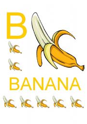 English worksheet: banana