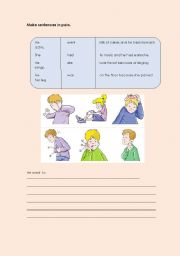 English Worksheet: Diseases and past simple