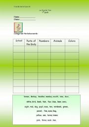 English Worksheet: this ws was done as a part of a dignostic test for beginners