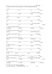 English worksheet: mixed exercises