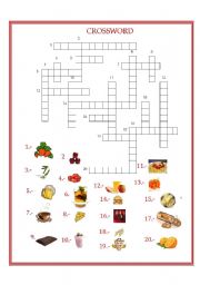 English Worksheet: crossword