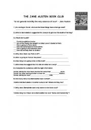 English Worksheet: The Jane Austen book Club