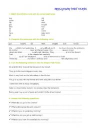 English worksheet: Irregular Verbs