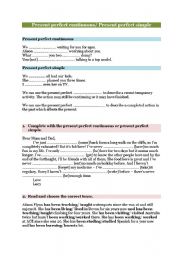 Present Perfect Continuous vs Present Perfect Simple