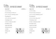 English worksheet: Dialogue Restaurant