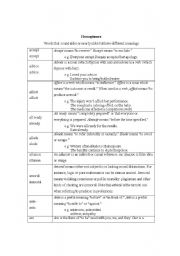 English Worksheet: Homophones