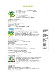 English Worksheet: LEMON-TREE