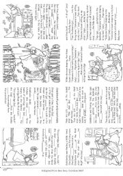 English Worksheet: The story of Goldilocks (Mini Book)