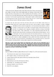 English Worksheet: james bond