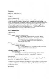 English worksheet: Inductive Metric Unit