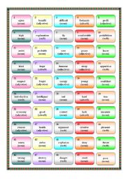 English Worksheet: Word Formation Game