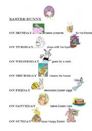 English worksheet: Easter Bunny