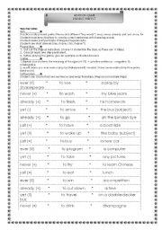 English Worksheet: Present Perfect game 