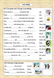 English Worksheet: Past Simple Story