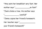 English worksheet: imperatives