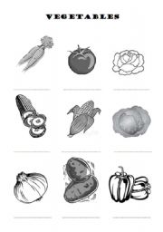 English worksheet: Vegetables