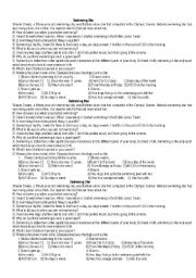 English Worksheet: Sport - swimming star