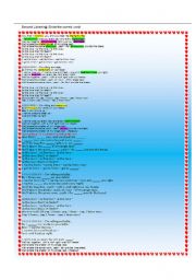 English Worksheet: Bob Marleys song Is This Love page 2 of a 3 page listening exercise