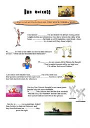 English Worksheet: Don Quixote