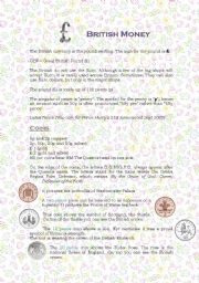 English Worksheet: British Money