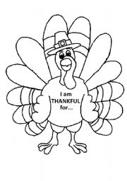 Turkey Coloring Page 