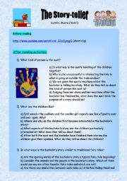 English Worksheet: The Story-teller (by Saki) - 6 pages