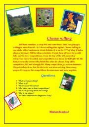 Cheese rolling holidays