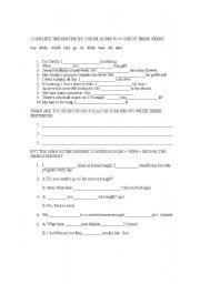 English Worksheet: future tense