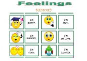 English Worksheet: feelings memory very complete !!!!!!! 3/3