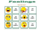 English Worksheet: feelings memory very complete !!!!!!! 1/3