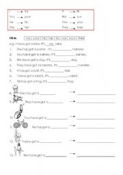 Possessive pronouns